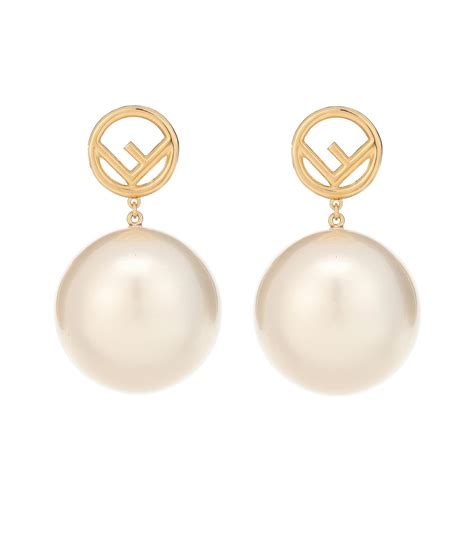 fendi pearl earrings|farfetch earrings for women.